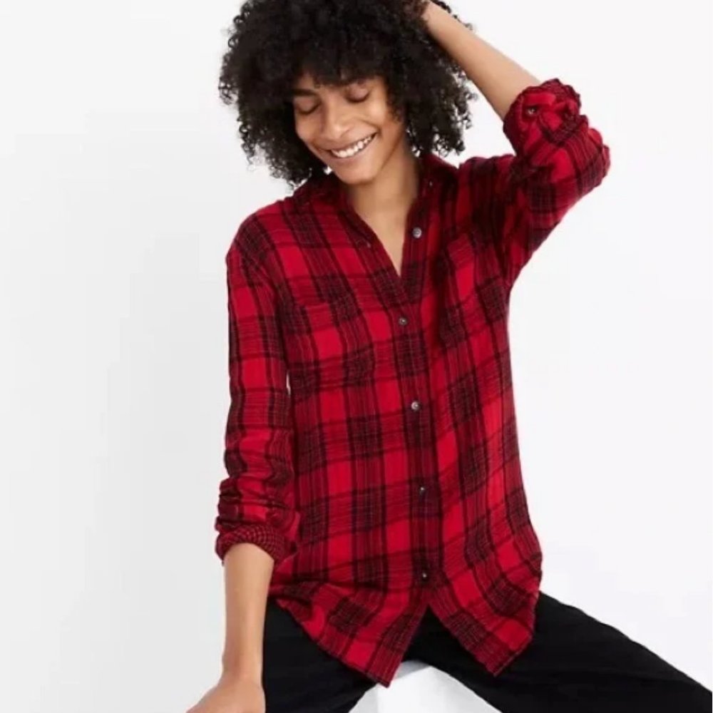 Madewell Classic Ex-Boyfriend Shirt Lucien Plaid